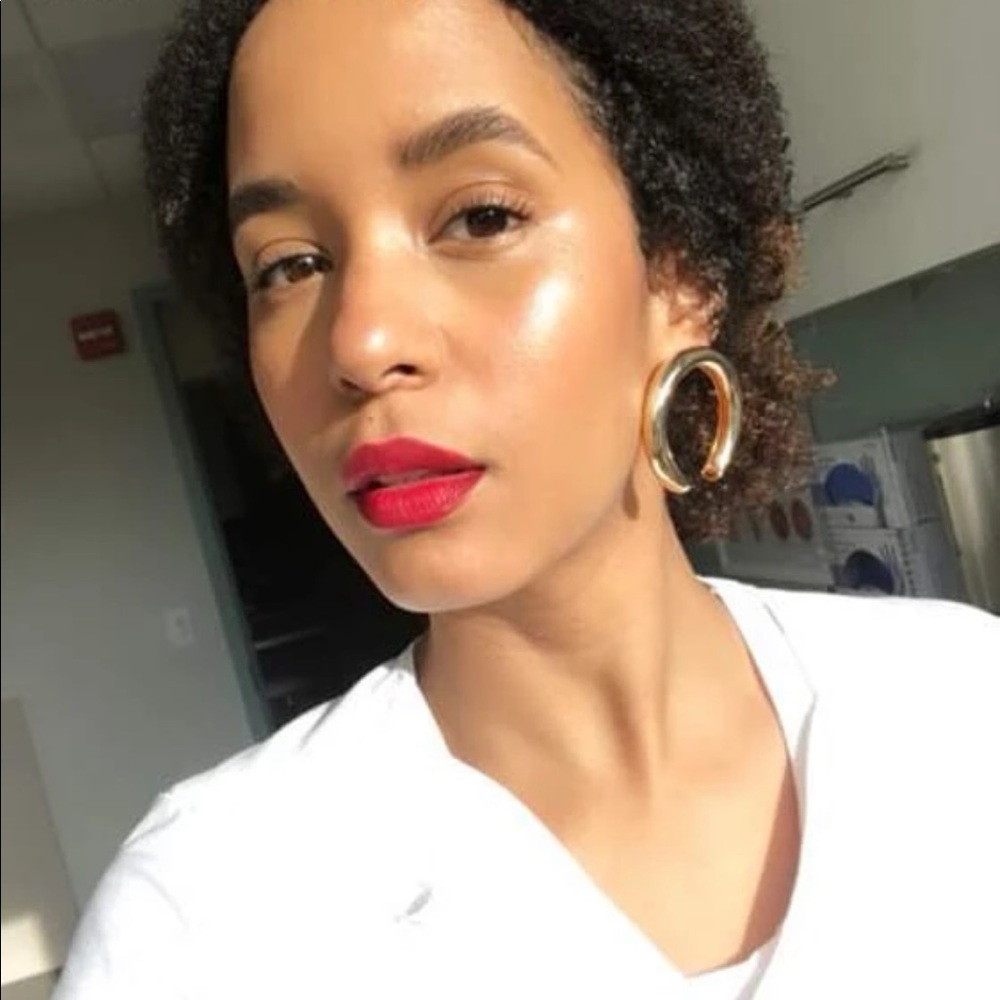 Blunt Cut Hoop Earrings